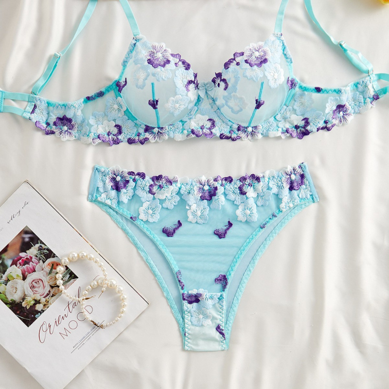 Conjunto de lingerie biquíni c - Sheer Bra Lace avaliação e preço