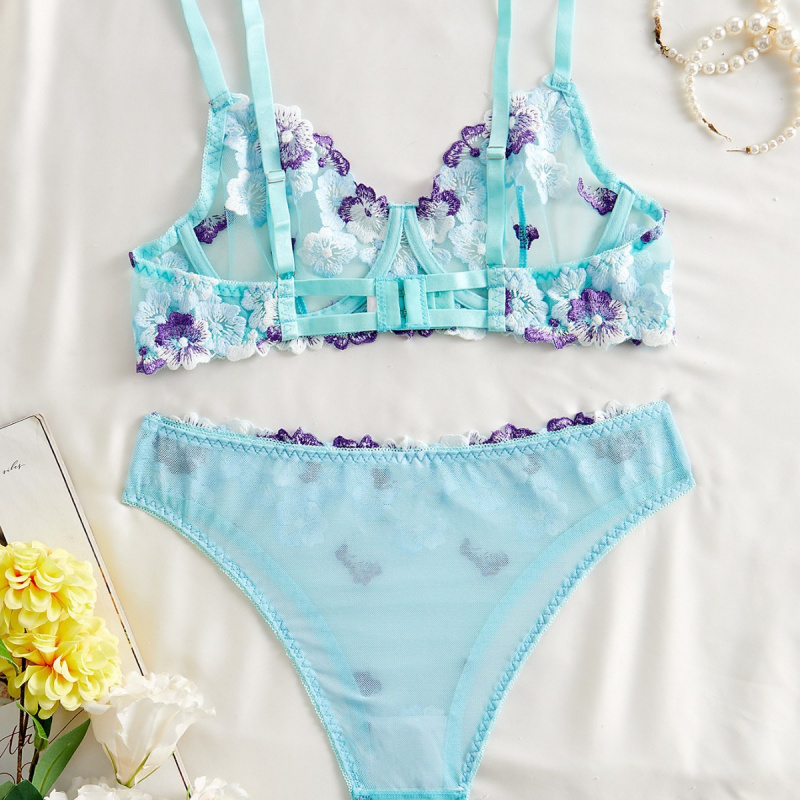 Conjunto de lingerie biquíni c - Sheer Bra Lace avaliação e preço